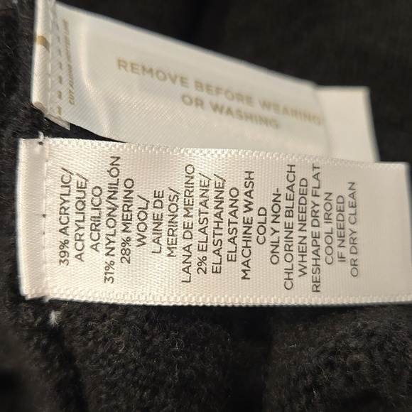 NWT. LOFT OFF THE SHOULDER FOLD OVER NECK SWEATER DRESS. MIDI. SIZE MEDIUM. - Picture 5 of 9